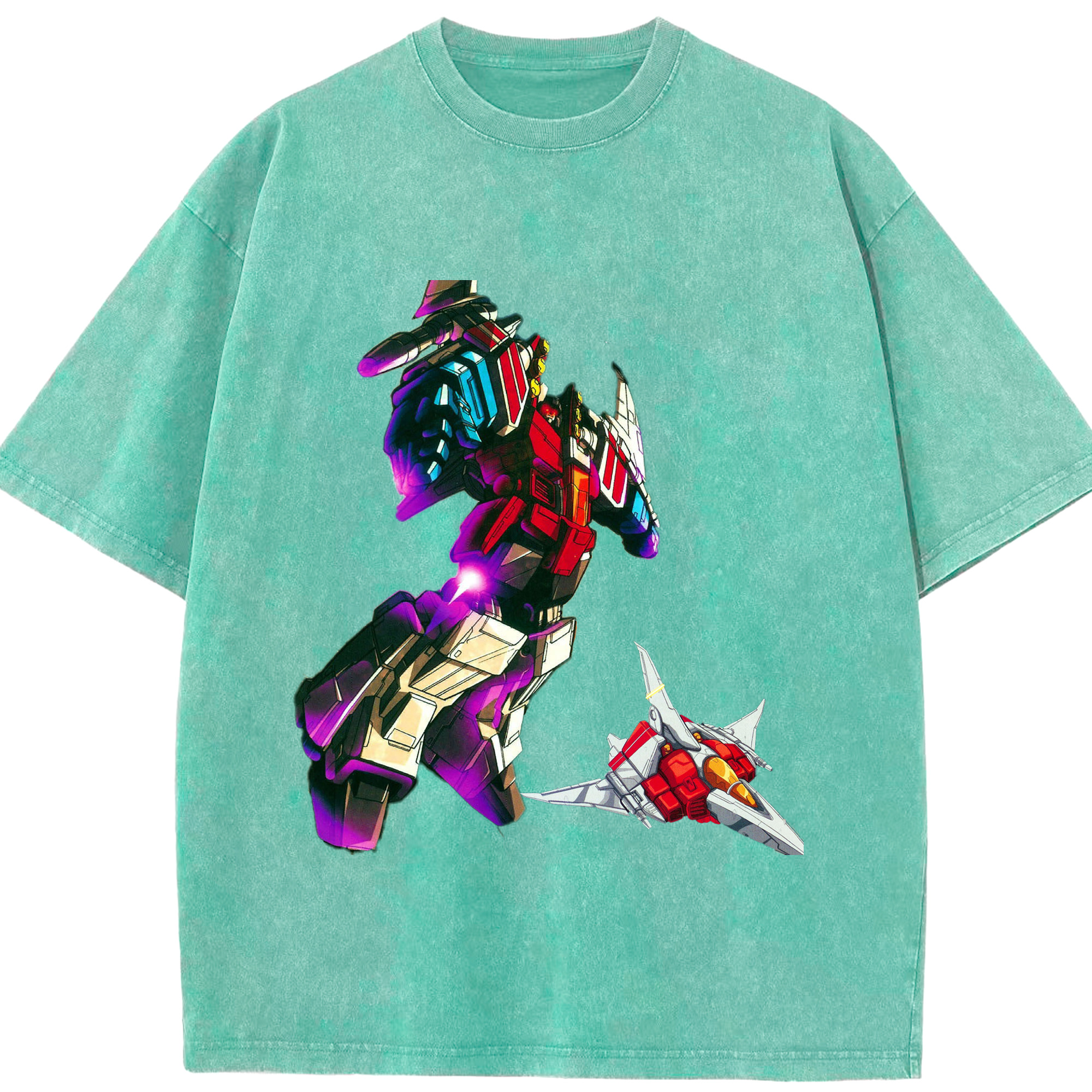 （画像用）  綿100% ヴィンテージ風 半袖Tシャツ（フロントプリント）